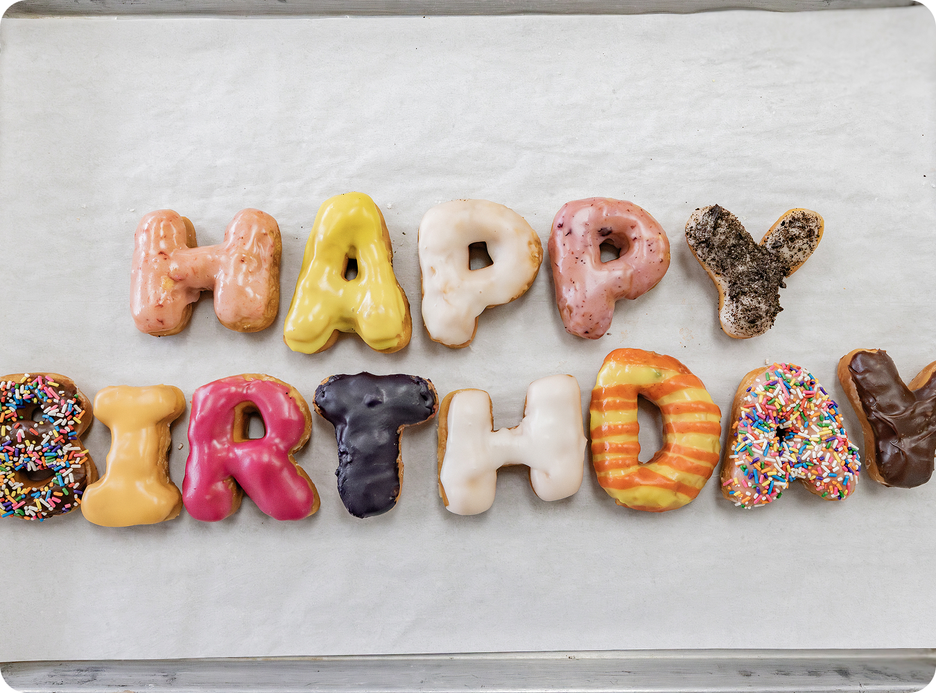 happy-birthday dounts